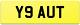 1 Digit Number Plate Y9 Aut Land Rover 90 Range Autobiography Auty Autum Autumn