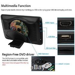 10.1'' LCD TFT Car Headrest Monitor Plug&Play DVD Player HD Video USB/SD/HDMI
