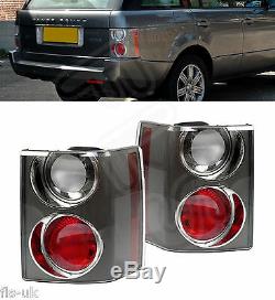 2 x LAND RANGE ROVER VOGUE L322'02-'09 REAR TAIL LIGHT CLUSTER CARBON CLEAR/RED
