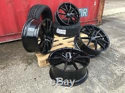 20 Rs6 Spyder Style Alloy Wheels +tyres Vw Transporter T5 T6 T28 T32 Load Rated