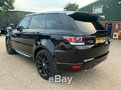 2014 Land Rover Range Rover Sport HSE dynamic SDV6 Black with Red Leather