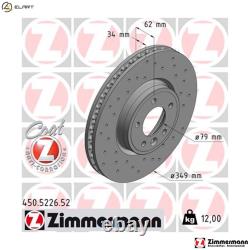 2x BRAKE DISC 450.5226.52 FOR LAND ROVER DISCOVERY/SUV RANGE/SPORT/IV 2.0L 4cyl