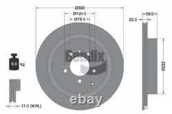 2x BRAKE DISC BDS1657 FOR LAND ROVER DISCOVERY/IV/VAN RANGE/SPORT 276DT 2.7L