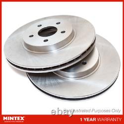 2x Brake Discs For Land Rover Range Rover MK4 3.0 D300 MHEV 4x4 Mintex Front