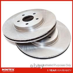 2x Brake Discs For Land Rover Range Rover Velar L560 3.0 P340 MHEV Mintex Rear