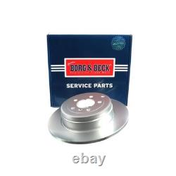 2x Brake Discs Solid For Land Rover Range Rover MK3 3.0 TD 6 Borg & Beck Rear