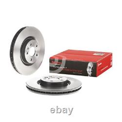 2x Brake Discs Vented For Land Rover Range Rover Evoque LV 2.0 D 4x4 Front