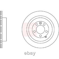 2x Brake Discs Vented For Land Rover Range Rover Sport 3.0 TD Apec Red Rear