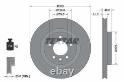 2x Brake Discs Vented For Land Rover Range Rover Sport LW 3.0 4x4 Textar Rear