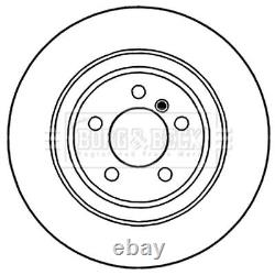 2x Brake Discs Vented Front 344mm BBD5997S Borg & Beck 3H4Z1027AA SDB500220