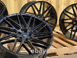 4 New 22 Alloy Wheels Alloys Black Fit Range Rover Discovery Sport Velar Evoque