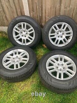 4 x GENUINE 19 LAND ROVER DEFENDER DISCOVERY ALLOY WHEELS WITH CONTI TYRES
