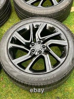 4 x GENUINE 21 RANGE ROVER SPORT VOGUE DISCOVERY ALLOY WHEELS WITH TYRES