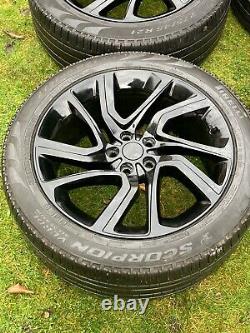 4 x GENUINE 21 RANGE ROVER SPORT VOGUE DISCOVERY ALLOY WHEELS WITH TYRES