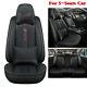 5-seats Deluxe Edition Car Seat Cushions Black Pu Leather Seat Covers Full Set