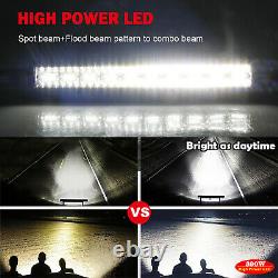 52 3000w LED Light Bar High Intensity Flood Lamp LAND ROVER DEFENDER 90 110 130
