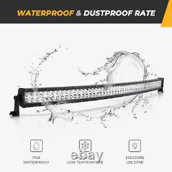 52 Inch Curved Led Work Light Bar For Truck Offrod SUV Driving Lamp With Harness