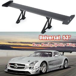 53 /135cm Universal Hatch Adjustable Aluminum GT Rear Trunk Wing Racing Spoiler