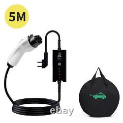 5M 8/10/13A EV Charging Cable Type 2 UK Plug 3 Pin Electric Vehicle Car Charger