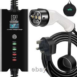 5M 8/10/13A EV Charging Cable Type 2 UK Plug 3 Pin Electric Vehicle Car Charger