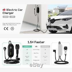 6M Type 2 Charging Cable 3 Pin UK Plug 13A EV Car Charger Portable VW ID Buzz dé