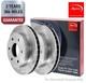 Apec Front Brake Discs Pair Fits Jaguar E-pace Land Rover Discovery Sport