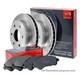 Apec Rear Brake Discs & Brake Pads Set Fits Land Rover Defender Discovery