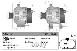 Alternator fits RANGE ROVER Mk3 L322 4.4D 10 to 12 Denso BH4210300AC BH4210300AD