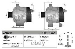 Alternator for LAND ROVER DENSO DAN987