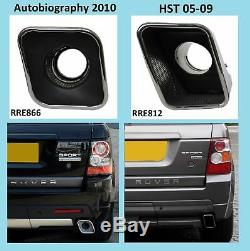 BLACK HST Exhaust tips Range Rover SPORT supercharged Diesel tailpipe stormer