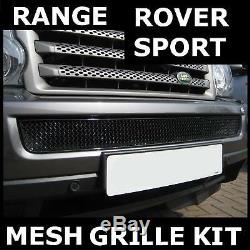 BLACK front bumper wire MESH GRILLE for Range Rover Sport 2005-2009 grill new