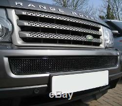 BLACK front bumper wire MESH GRILLE for Range Rover Sport 2005-2009 grill new