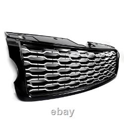 Black Chrome Facelift Look Front Grill Grille For Range Rover L405 Vogue 2013-17