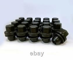 Black Finished Land Rover Alloy Wheel Nuts Range Rover Vogue 2002-2006
