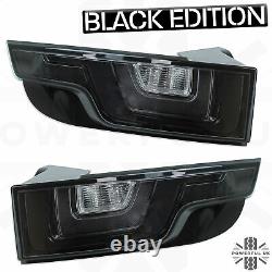 Black LED rear lights for Range Rover Evoque smoked tinted back tail lamps lens