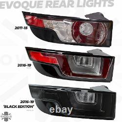 Black LED rear lights for Range Rover Evoque smoked tinted back tail lamps lens