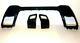 Black Rear Bumper Tow Eye Kit Inc Black Exhaust Tips Rr Evoque 2011-18