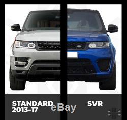 Body kit SVR Style for Range Rover Sport L494 2013-17 Front + Rear Bumper Black