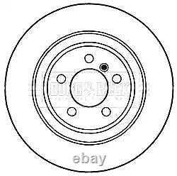 Borg & Beck Pair of Brake Disc Rotor BBD5997S fits Front