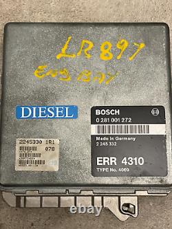 Bosch Diesel ECU Land Rover Discovery Range Rover 2.5 litre 94-96 0281001272