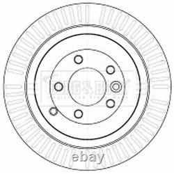 Brake Discs Pair For Land Rover Range Rover Sport 3.0 TD V6 Set Borg & Beck