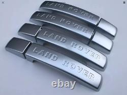 Brushed Chrome Abs Door Handle Covers, Fits Land Rover 3/4, Freelander 2, Rr Sport