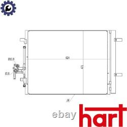 CONDENSER AIR CONDITIONING 614 540 FOR VOLVO S60/II/Cross/Country S80 V70/III