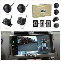 Car 360° HD Starlight DVR Bird View Panoramic System+4Camera With Shock Sensor