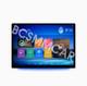 Car Headrest Monitor Rear Seat Video Player Music Touch Screen 13.5in Rotatable