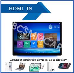 Car Headrest Monitor Rear Seat Video Player Music Touch Screen 13.5in Rotatable
