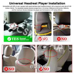 Car Headrest Monitor Rear Seat Video Player Music Touch Screen 13.5in Rotatable