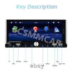 Car MP5 Player Stereo Radio Bluetooth Touch Screen With4LED Rear Camera