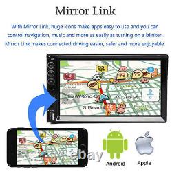Car Radio Audio Stereo MP5 Multimedia Player 2Din Bluetooth MirrorLink For GPS