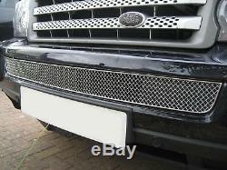 Chrome Bentley style lower MESH GRILLE for Range Rover Sport front bumper grill